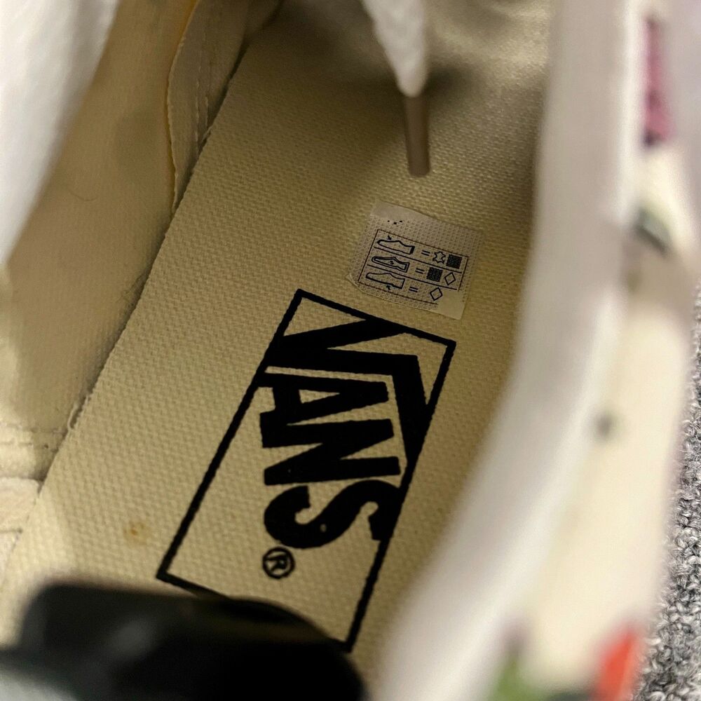 Vans Old Skool Poppy Floral Cream Womans 9.5 Skate Shoes Sneakers - Picture 8 of 10